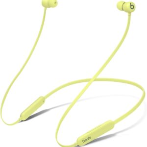 Beats Flex Wireless Earbuds – Apple W1 Headphone Chip, Magnetic Earphones, Class 1 Bluetooth, 12 Hours of Listening Time, Built-in Microphone – Yuzu Yellow