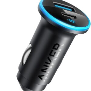 Anker USB C Car Charger Adapter, 52.5W Cigarette Lighter USB Charger, iPhone 16 Car Charger with 30W PowerIQ 3.0 Fast Charging for iPhone 16/15/14/13