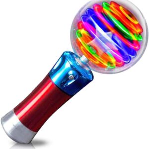 ArtCreativity Light Up Magic Ball Toy Wand for Kids – Flashing LED Wand for Boys and Girls – Spinning Lights and Colors – Fun Gift, Entertainment for Parties and Autism Sensory Rooms, Classroom Prizes