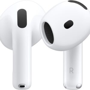 Apple AirPods 4 Wireless Earbuds, Bluetooth Headphones, with Active Noise Cancellation, Adaptive Audio, Transparency Mode, Personalized Spatial Audio, USB-C Charging Case, Wireless Charging, H2 Chip