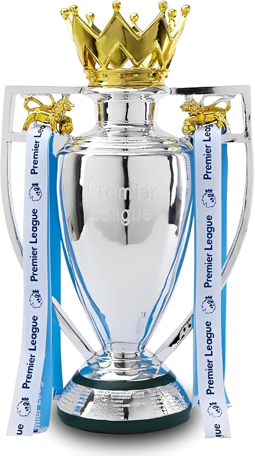 Premier Soccer Champions Trophy UK League Trophies Bar Home Office Desk Decor Fans Gifts,12.6in/32cm