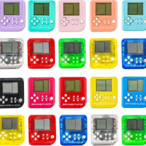 20 Pcs Video Game Keychain Video Game Party Favors Mini Multicolors Video Game Keychains Bulk for Kids School Birthday Party Favor Supplies